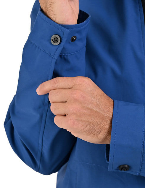 Chamarra casual Perry Ellis ligera en color Azul para Hombre.